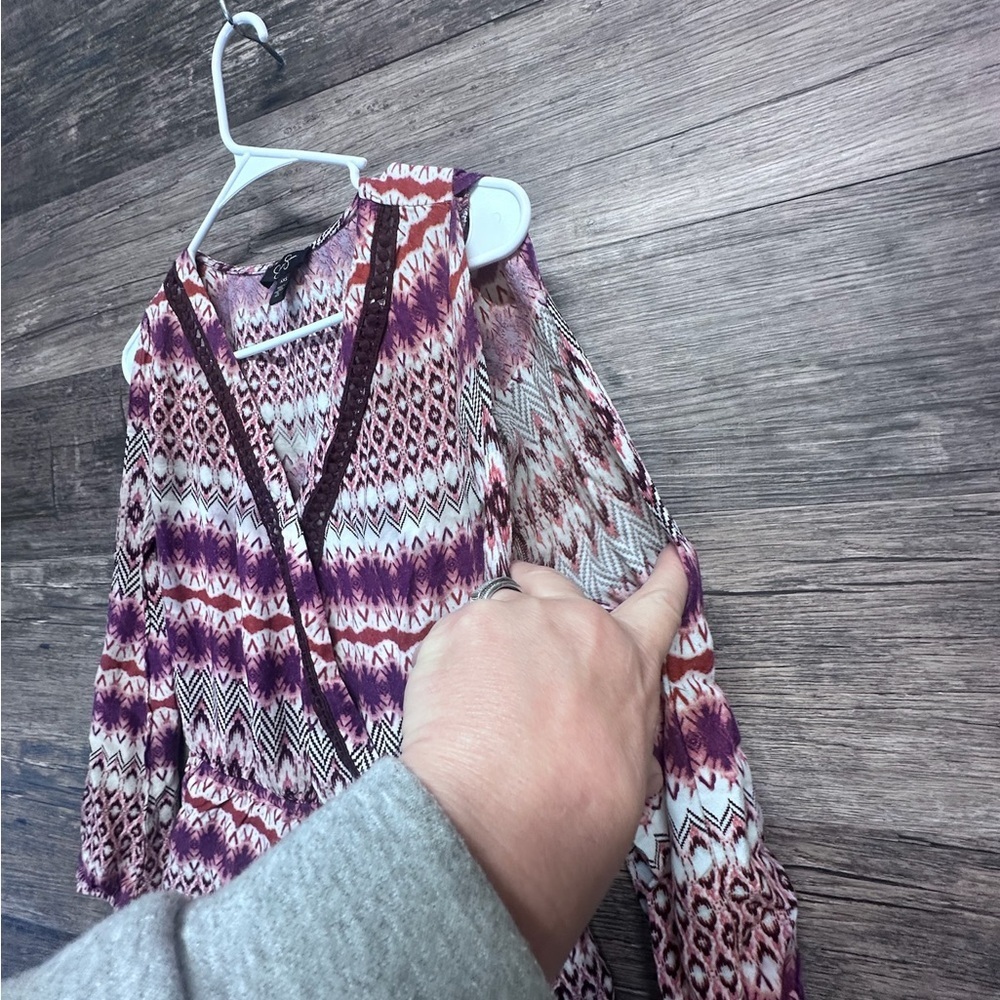 Jessica Simpson Multicolor Patterned Open Shoulde… - image 6